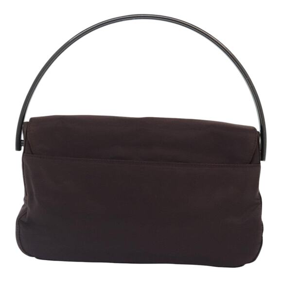 PRADA Hand Bag Nylon Brown - Picture 2 of 16